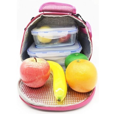  MFTJYO Fiambrera de frutas con limones amarillos tropicales  para niños, bolsa de almuerzo aislada, bolsa enfriadora, bolsa congelable,  con correa para el hombro, lonchera con cremallera, impermeable, comida de  picnic para